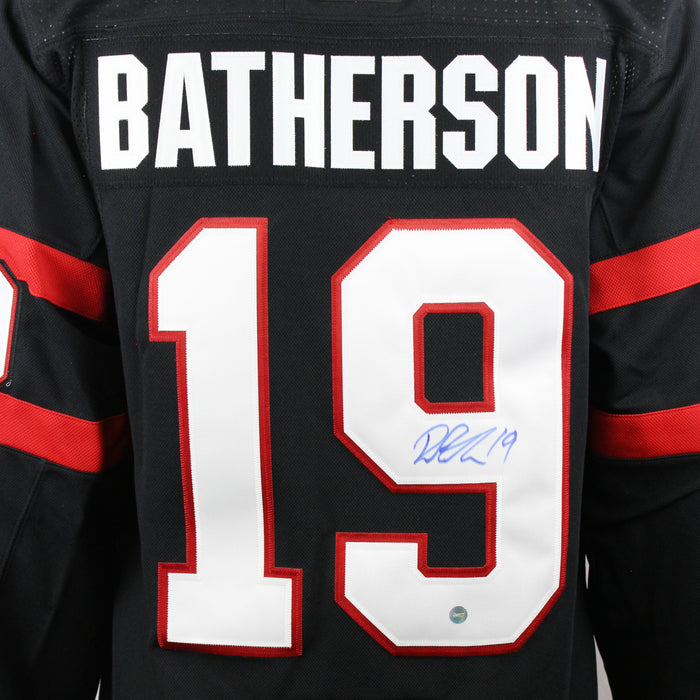 Drake Batherson Signed Jersey Ottawa Senators Black Adidas