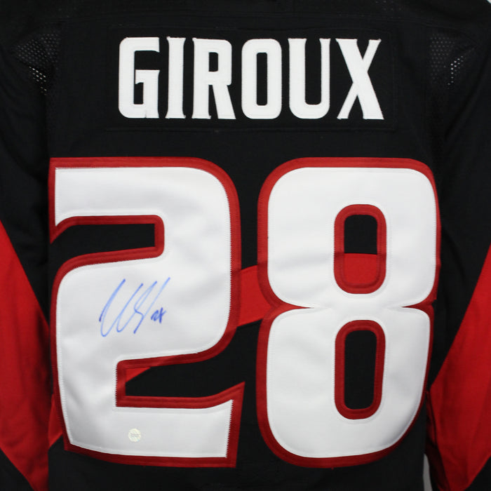 Claude Giroux Signed Jersey Ottawa Senators Reverse Retro Black Adidas