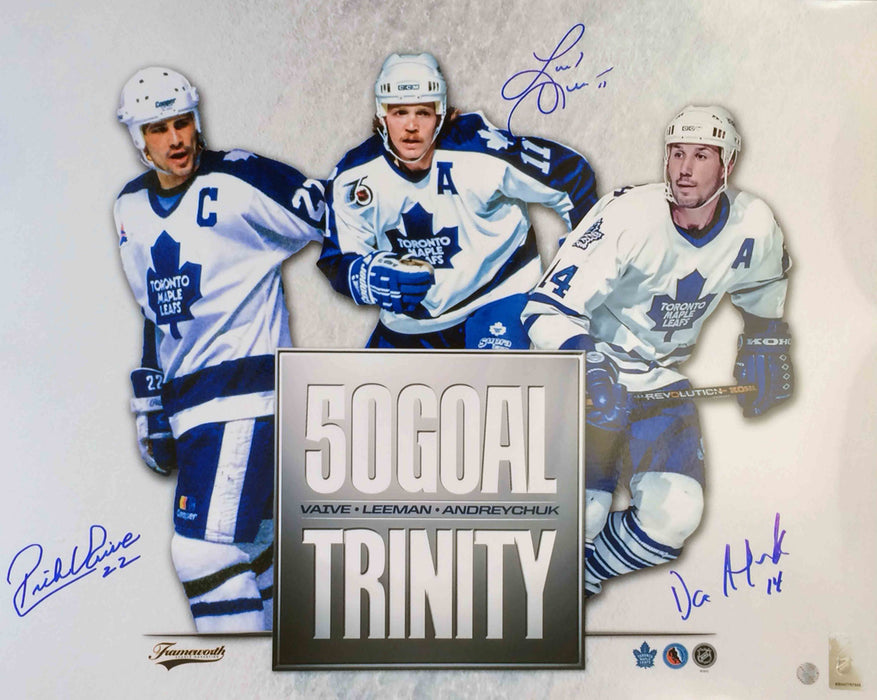 Dave Andreychuk Toronto Maple Leafs Signed 16x20 50-Goal Trinity Photo