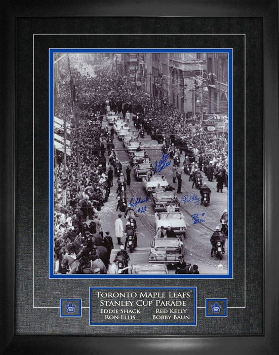 Toronto Maple Leafs Multi Signed Framed 16x20 Stanley Cup Parade
