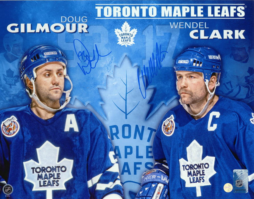 Doug Gilmour Toronto Maple Leafs Signed 11x14 Collage