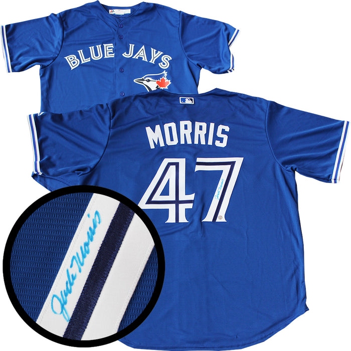 Jack Morris Signed Toronto Blue Jays Blue Replica Jersey