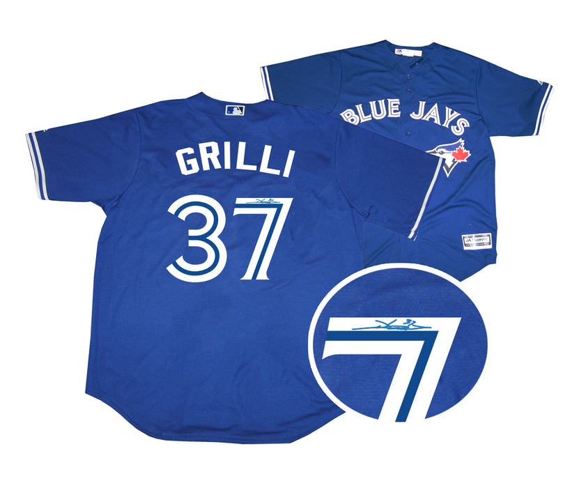 Jason Grilli Signed Toronto Blue Jays Blue Replica Jersey