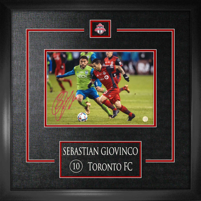 Sebastian Giovinco Toronto FC Signed Framed 7x10 Action Photo