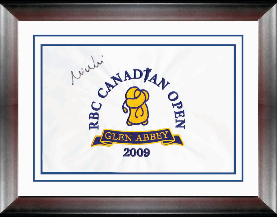 Mike Weir Signed Framed Canadian Open Flag