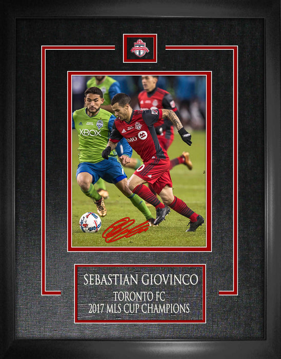 Sebastian Giovinco Toronto FC Signed Framed 8x10 Action Photo
