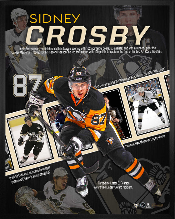 Sidney Crosby Pittsburgh Penguins Framed 16x20 Career Collage