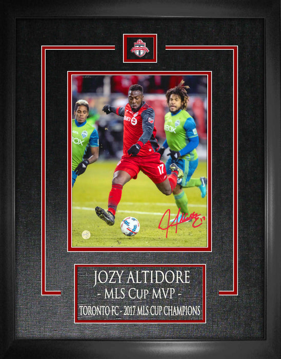 Jozy Altidore Toronto FC Signed Framed 8x10 2017 Champions Scoring Photo
