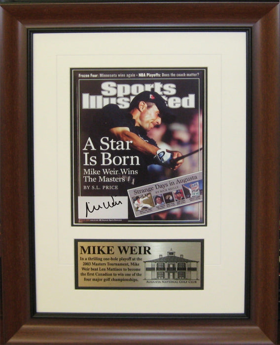 Mike Weir Signed Framed Sports Illustrated Cover