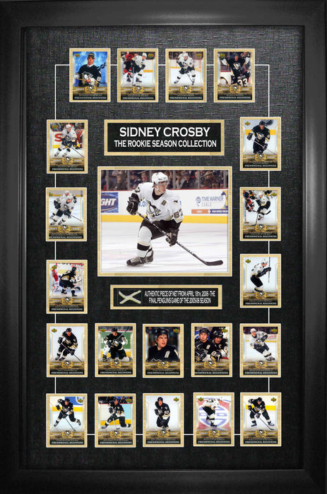 Sidney Crosby Pittsburgh Penguins Hockey Cards with Piece of Net from 2005-2006 Season