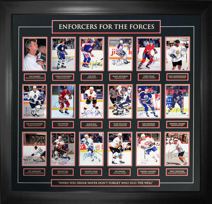 Enforcers For the Forces Multi-Signed Photo Collage