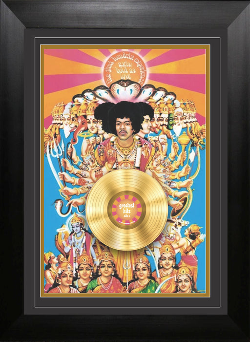 Jimi Hendrix Axis with Gold Record
