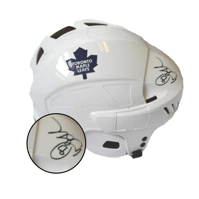 Doug Gilmour Signed Toronto Maple Leafs White CCM Helmet