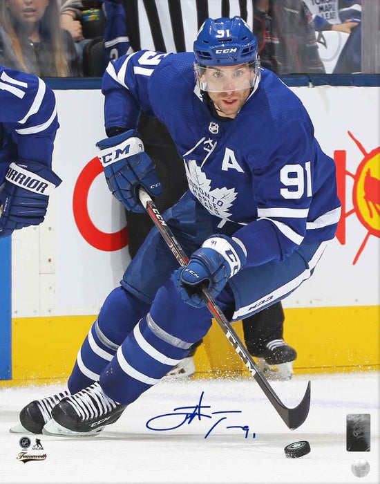 John Tavares Toronto Maple Leafs Signed 16x20 Action Photo