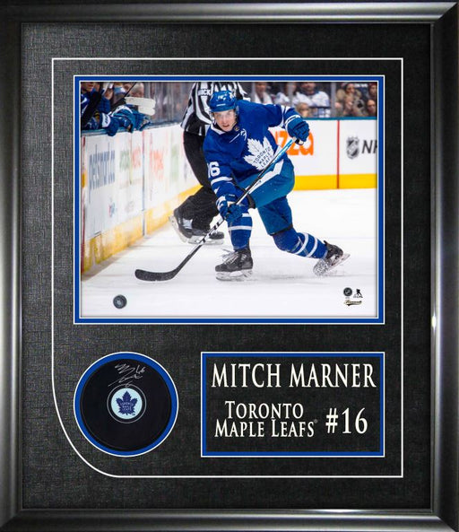 Mitch Marner Signed Toronto Maple Leafs Blue Game Model Helmet