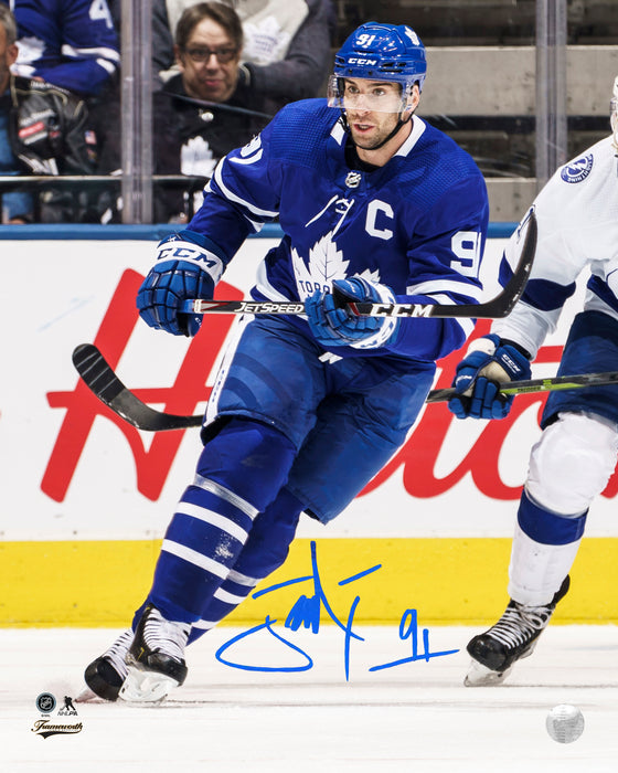 John Tavares Toronto Maple Leafs Signed 8x10 Action Photo