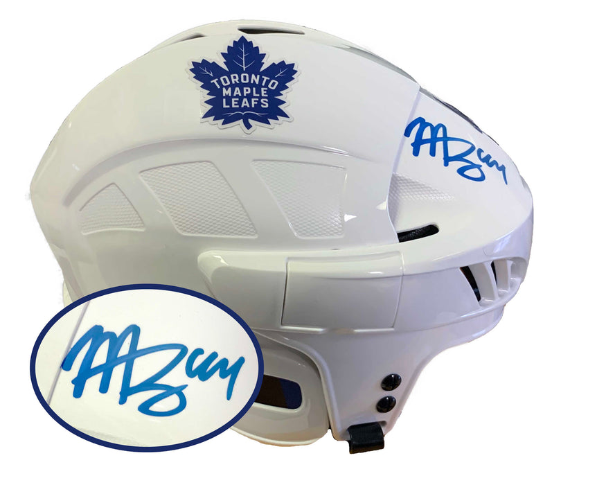 Morgan Rielly Signed Toronto Maple Leafs White CCM Helmet