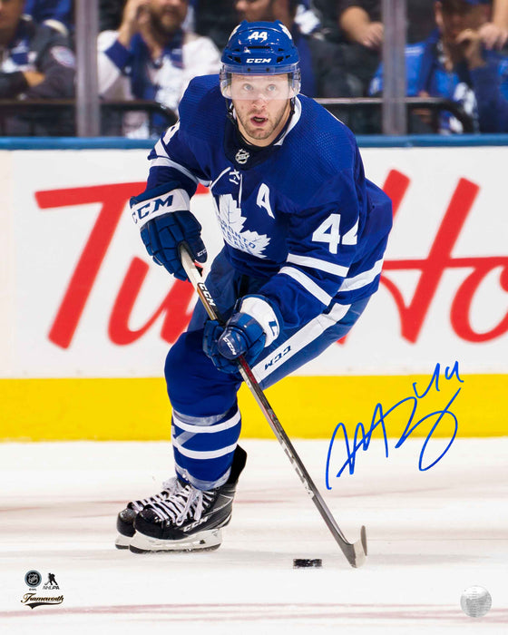 Morgan Rielly Toronto Maple Leafs Signed 8x10 Skating with Puck Photo