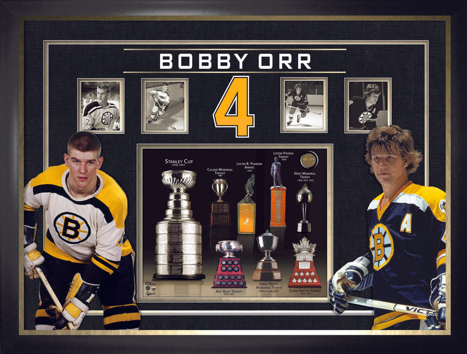 Bobby Orr Framed Trophy Collage