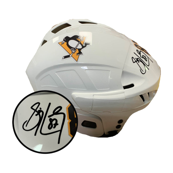 Sidney Crosby Signed Pittsburgh Penguins White CCM Helmet