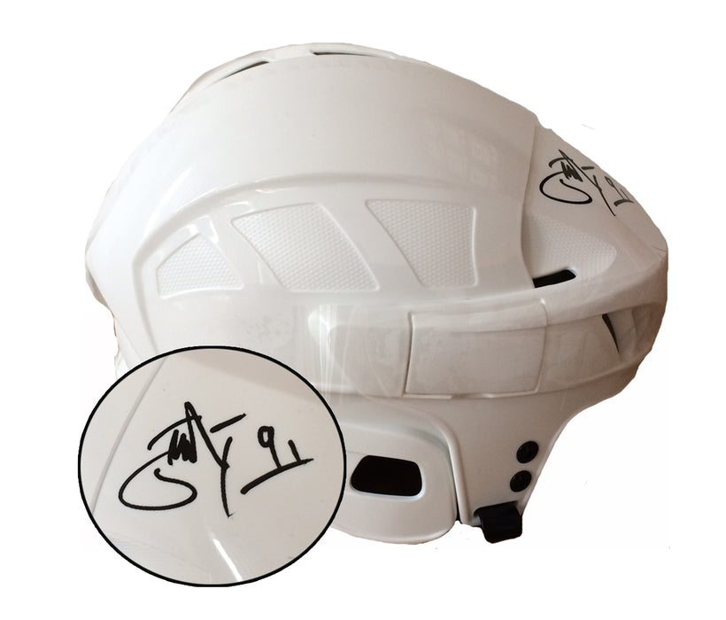 John Tavares Signed Toronto Maple Leafs White CCM Helmet