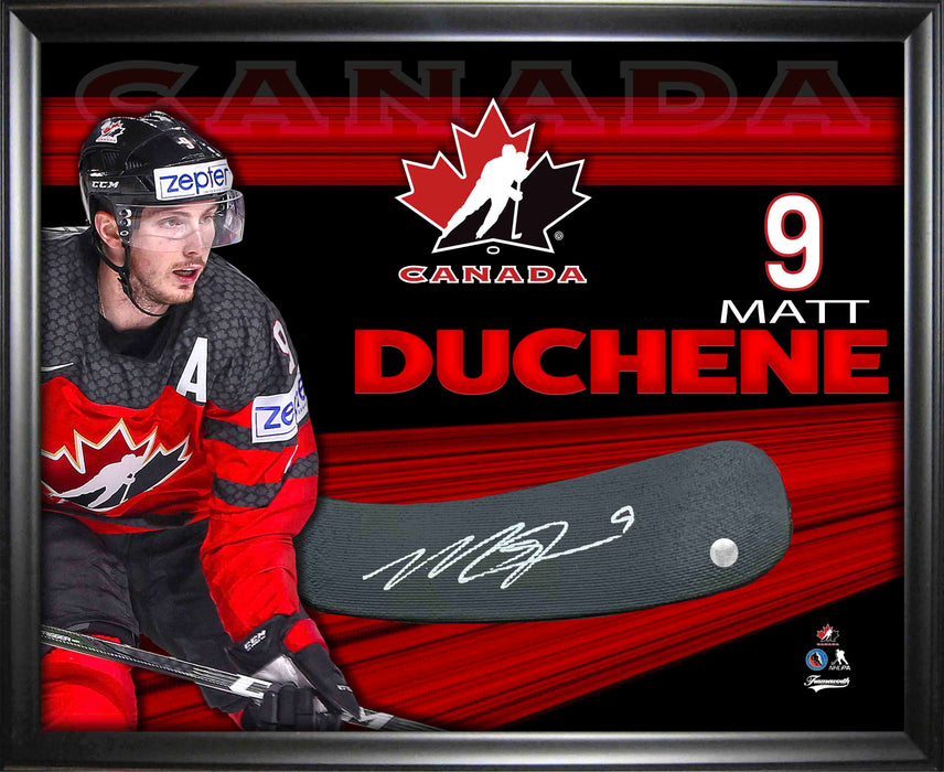 Matt Duchene Signed PhotoGlass Framed Team Canada Stickblade