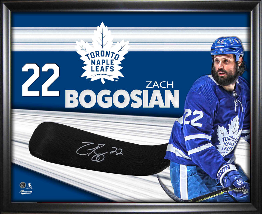Zach Bogosian Signed PhotoGlass Framed Toronto Maple Leafs Stickblade