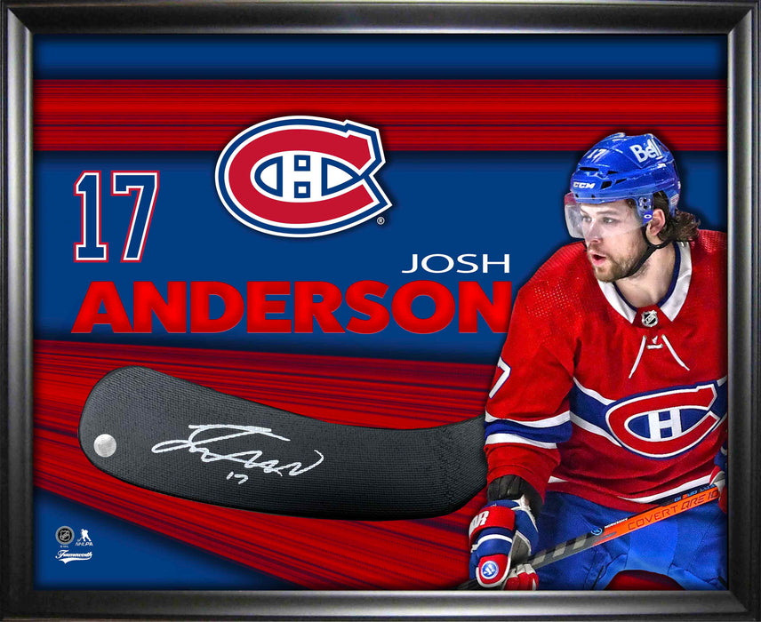 Josh Anderson Montreal Canadiens Signed PhotoGlass Framed Stickblade