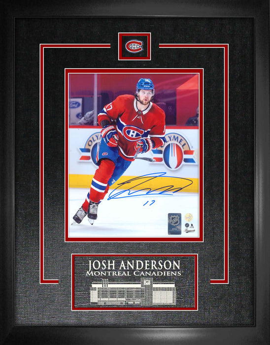 Josh Anderson Montreal Canadiens Signed Framed 8x10 Skating Photo