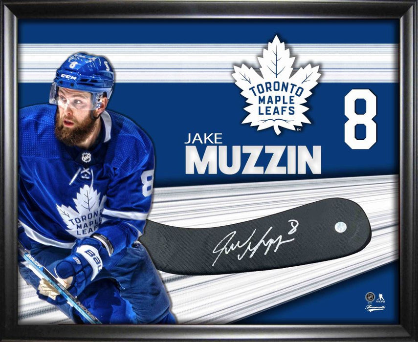 Jake Muzzin Signed PhotoGlass Framed Toronto Maple Leafs Stickblade