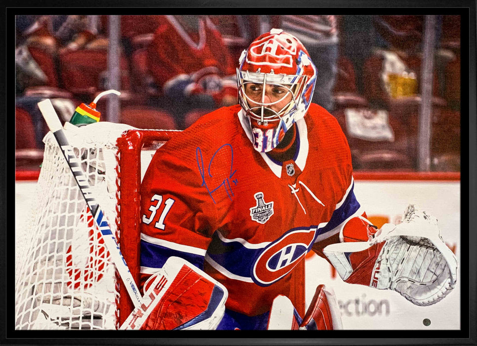 Carey Price Montreal Canadiens Signed Framed 20x29 Close-Up Canvas