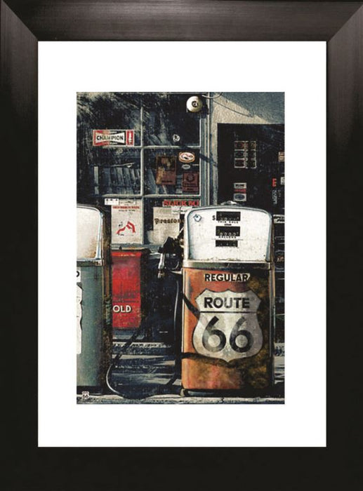 Route 66 Gas Stations Framed Print