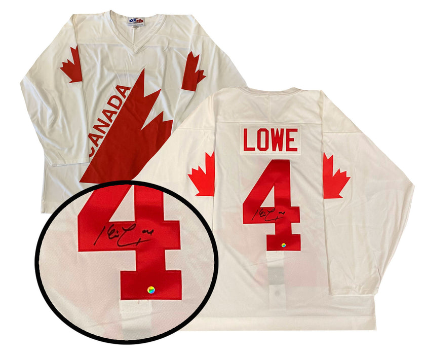Kevin Lowe Signed Team Canada 1984 White Replica Jersey