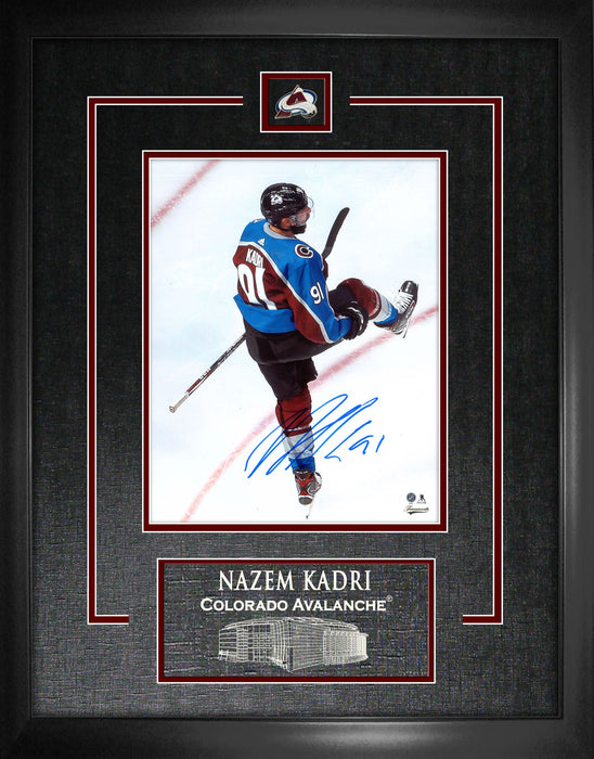 Nazem Kadri Colorado Avalanche Signed Framed 8x10 Celebration Photo