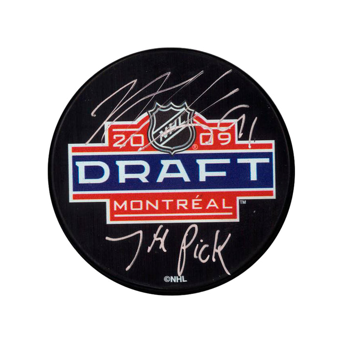 Nazem Kadri Signed 2015 NHL Entry Draft Puck with "7th Pick" Inscribed