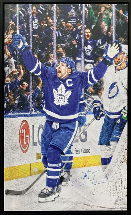 John Tavares Toronto Maple Leafs Signed Framed 36x60 Celebration Gallery Edition Canvas