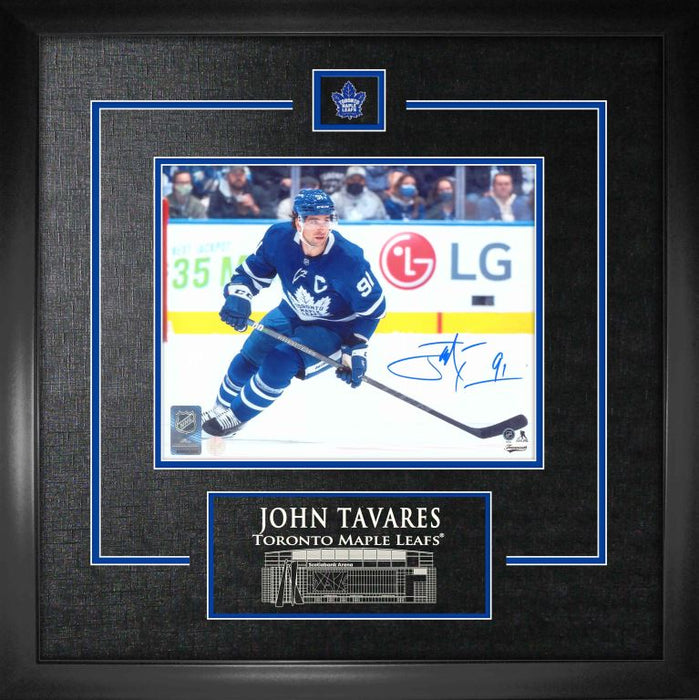 John Tavares Toronto Maple Leafs Signed Framed 8x10 in Action Photo
