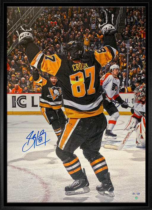 Sidney Crosby Autographed Framed Penguins Jersey - The Stadium Studio