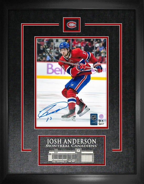 Josh Anderson Montreal Canadiens Signed Framed 8x10 Shooting Photo