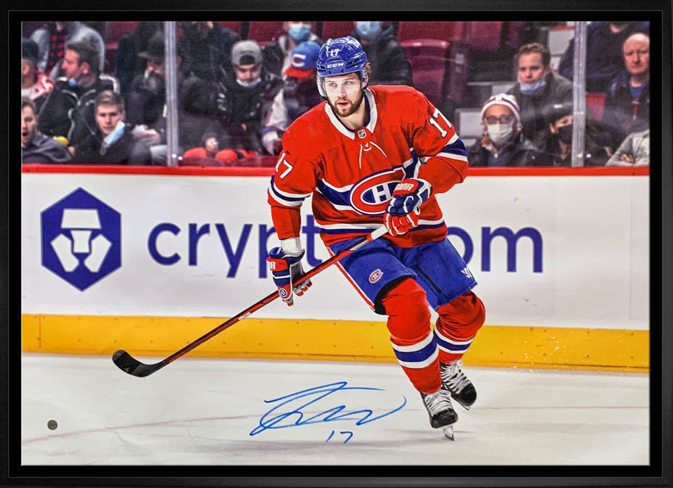 Josh Anderson Montreal Canadiens Signed Framed 20x29 Action Canvas