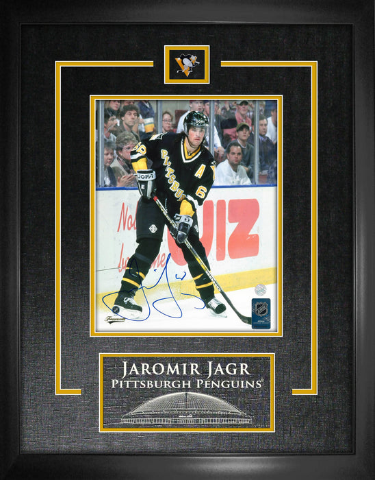 Jaromir Jagr Signed Framed Pittsburgh Penguins 8x10 Photo