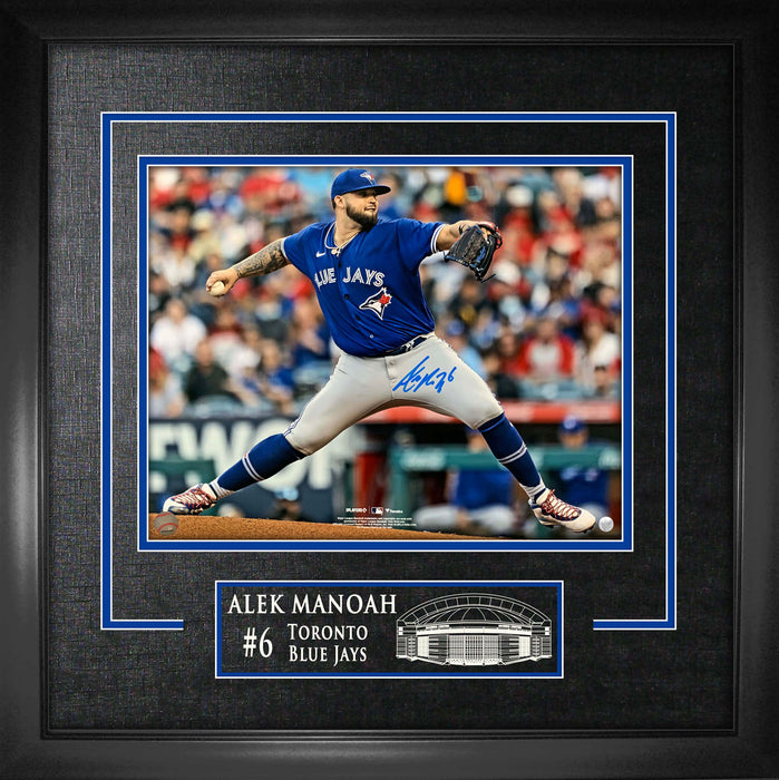 Alek Manoah Signed Framed Toronto Blue Jays 16x20 Wind Up Photo