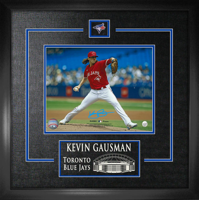 Kevin Gausman Signed Framed 8x10 Toronto Blue Jays Red Wind Up Photo
