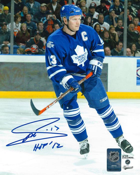 Mats Sundin Signed Unframed 8x10 Toronto Maple Leafs Blue Photo