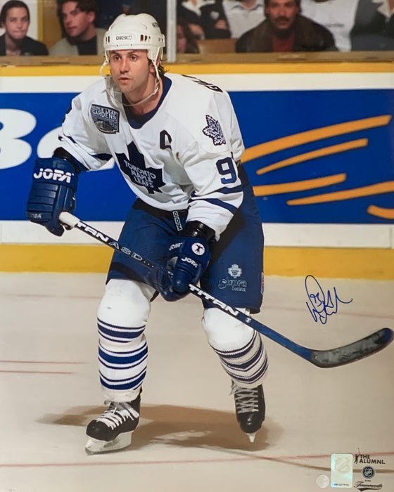 Doug Gilmour Signed 16x20 Toronto Maple Leafs Spotlight Photo