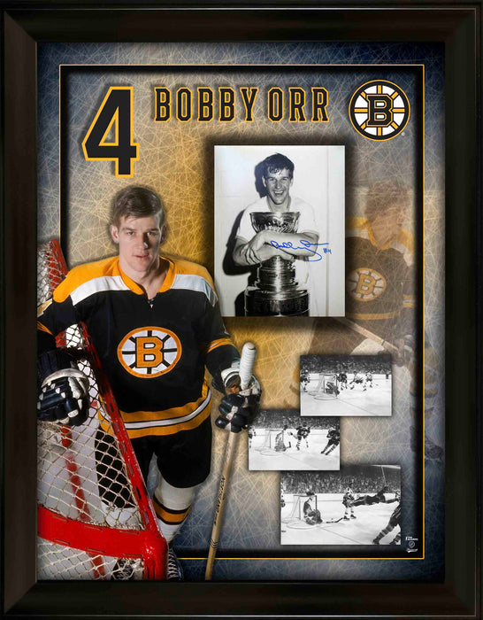 Bobby Orr Boston Bruins Signed PhotoGlass Framed 8x10 Photo