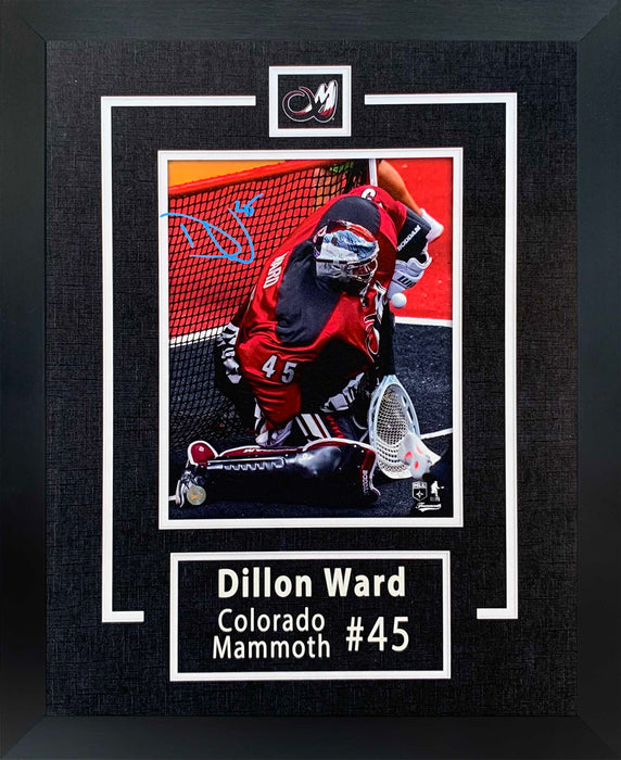 Dillon Ward Signed 14x18 Framed Print Colorado Mammoth