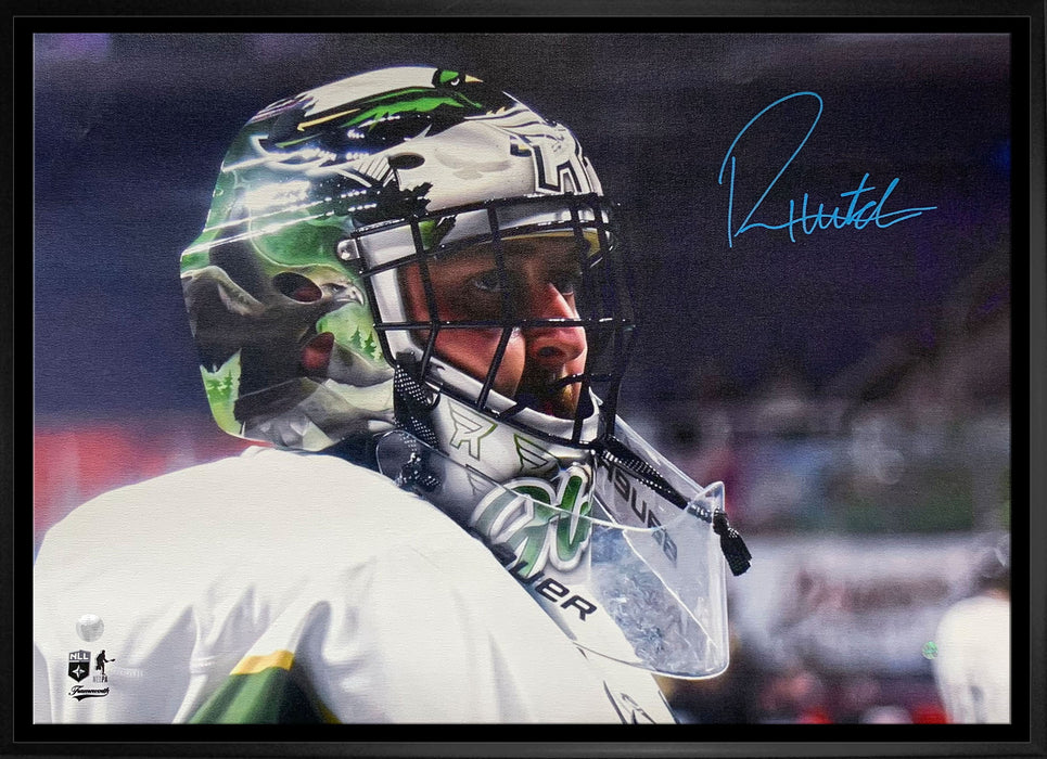 Riley Hutchcraft Signed 20x29 Framed Canvas Rochester Knighthawks