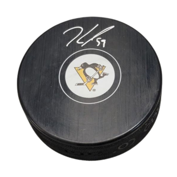 Jake Guentzel Signed Pittsburgh Penguins Puck (Autograph Series)