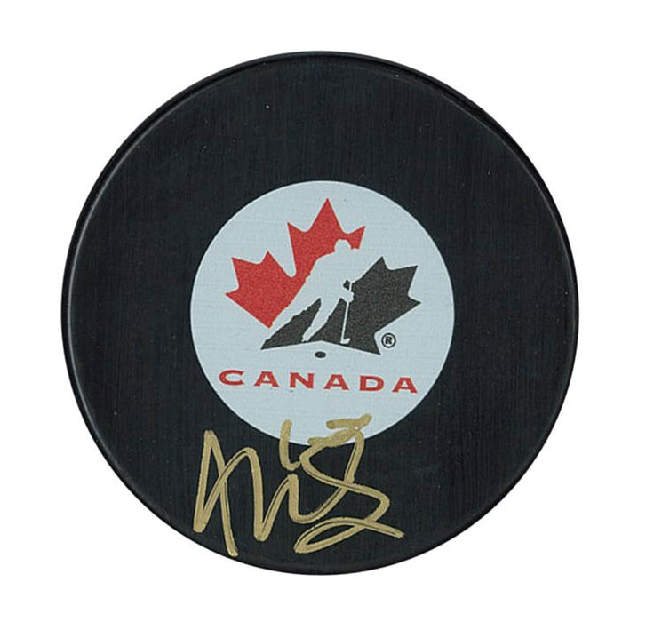 Malcolm Spence Signed Puck Team Canada